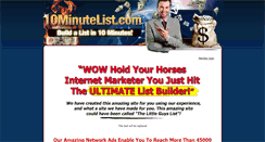 Desktop Screenshot of 10minutelist.com